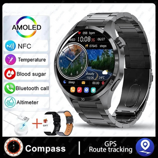GT4 Pro Blood Sugar Monitoring Smartwatch - GPS tracker