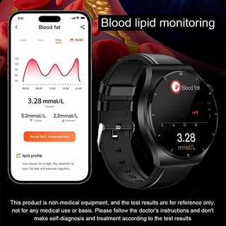 New Laser Smart Watch with ECG and PPG Health Monitoring