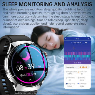 BioSmart® Watch ZW88 Newly Upgraded Smart Watch ECG Blood Glucose Blood Components Sleep Heart Rate Blood Pressure