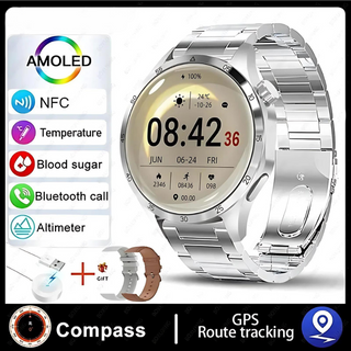 GT4 Pro Blood Sugar Monitoring Smartwatch - GPS tracker
