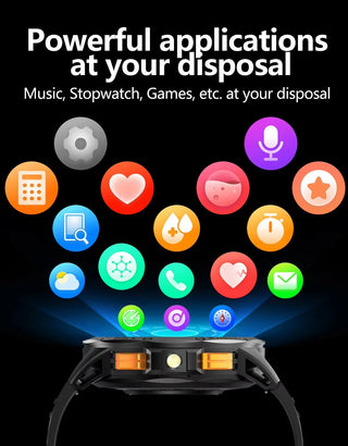 BioSmart® Watch Elite Force VII – Tactical Smartwatch 1.43" Amoled LED Flashlight Compass and Much More!