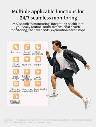 The Revolution Smart Ring - Blood Pressure Sleep Health Monitoring Multi-sport,  IP68 Waterproof For Men and Women