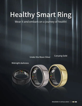 The Revolution Smart Ring - Blood Pressure Sleep Health Monitoring Multi-sport,  IP68 Waterproof For Men and Women