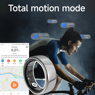 The Revolution Smart Ring - Blood Pressure Sleep Health Monitoring Multi-sport,  IP68 Waterproof For Men and Women
