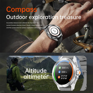 Magnum 4SS Ultra Outdoor Sports Smart Watch for Men with AMOLED Screen, NFC, GPS & Compass