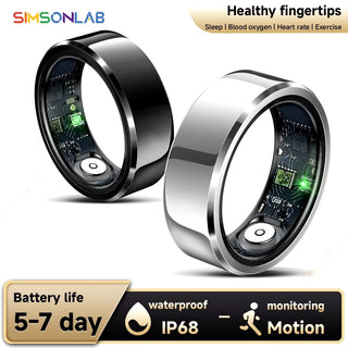 The Revolution Smart Ring - Blood Pressure Sleep Health Monitoring Multi-sport,  IP68 Waterproof For Men and Women