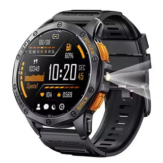 BioSmart® Watch Elite Force VII 1.43" Amoled LED Flashlight Compass Barometric Altimeter and Motion Trail GPS