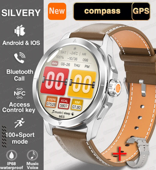 Magnum 4SS Ultra Outdoor Sports Smart Watch for Men with AMOLED Screen, NFC, GPS & Compass