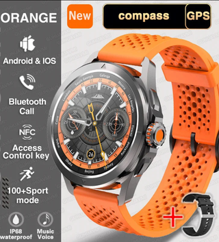 Magnum 4SS Ultra Outdoor Sports Smart Watch for Men with AMOLED Screen, NFC, GPS & Compass