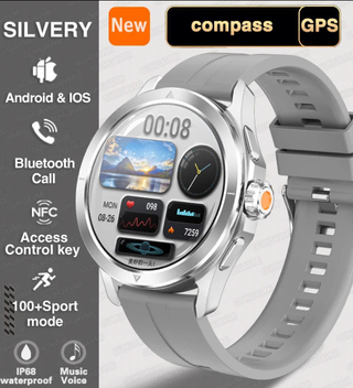 Magnum 4SS Ultra Outdoor Sports Smart Watch for Men with AMOLED Screen, NFC, GPS & Compass