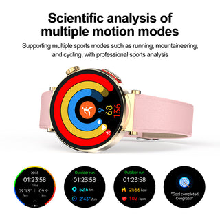 BioSmart® Ladies Grace ECG Health Smart Call Watch Blood Oxygen Monitoring Voice Assistant and Physiological Cycle Record