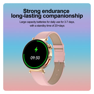 BioSmart® Ladies Grace ECG Health Smart Call Watch Blood Oxygen Monitoring Voice Assistant and Physiological Cycle Record