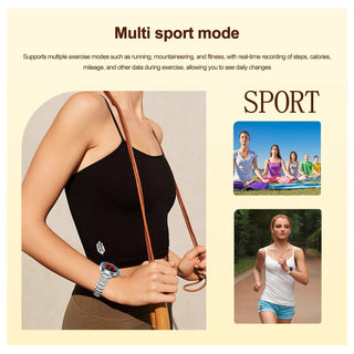 BioSmart® Bella Regalia Ladies Smart Watch with ECG, Bluetooth Calling Heart Rate, Temperature and More!