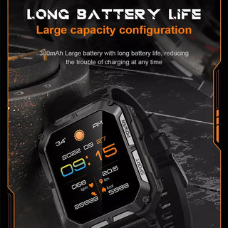 BioSmart TitanX Smart Watch for Men 1.83 inch Large Screen with Health and Fitness Monitoring and Bluetooth Calling