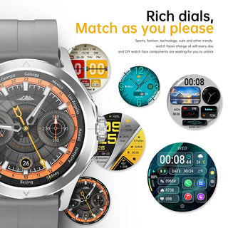 Magnum 4SS Ultra Outdoor Sports Smart Watch for Men with AMOLED Screen, NFC, GPS & Compass