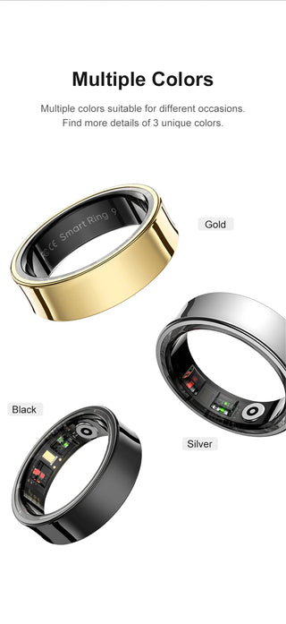 Aurora Smart Ring with Skin Temp Fertility Tracking - Health Sleep Monitor Smart Ring