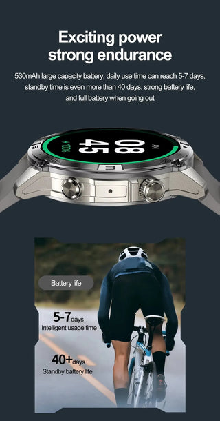 Velocity Pro GT Smart Watch with AMOLED Screen and BT Calling, Altitude, Barometric Pressure, GPS Motion Positioning, Compass
