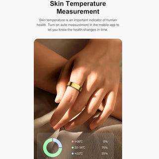 Aurora Smart Ring with Skin Temp Fertility Tracking - Health Sleep Monitor Smart Ring