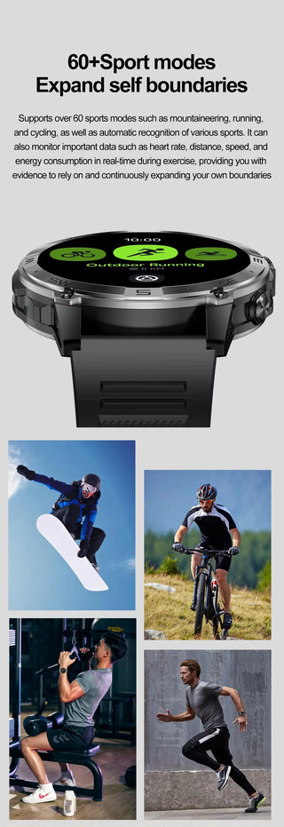 Velocity Pro GT Smart Watch with AMOLED Screen and BT Calling, Altitude, Barometric Pressure, GPS Motion Positioning, Compass