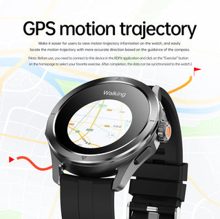 Magnum 4SS Ultra Outdoor Sports Smart Watch for Men with AMOLED Screen, NFC, GPS & Compass
